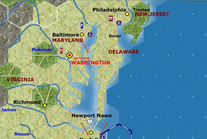 Chesapeake bay potomac river virginia cape henry map usa mouth charles atlantic maryland located maps capes boundary shore destination vacation