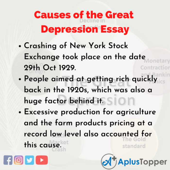 Essay about the great depression