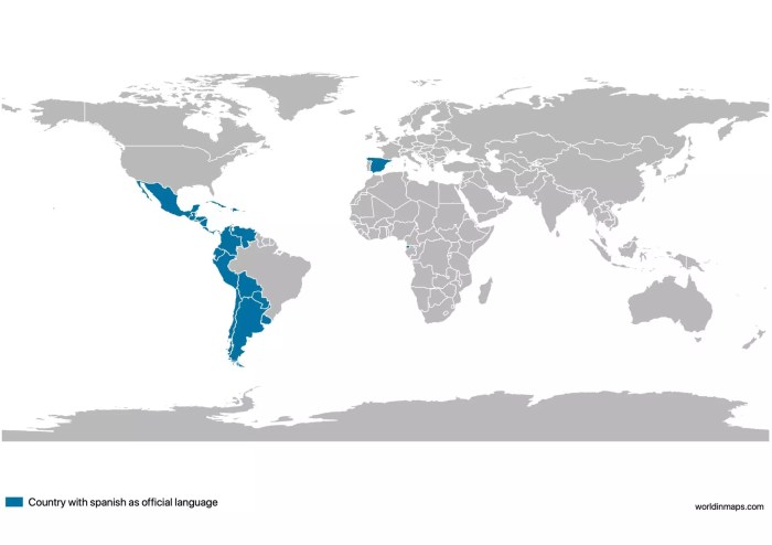 Spanish countries speaking map 21 spain stepmap official