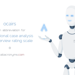 Occupational circumstances interview and rating scale