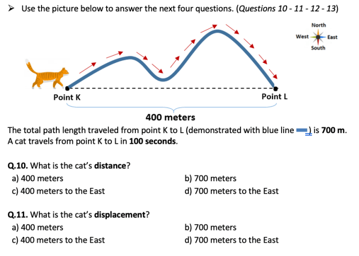 Distance displacement speed and velocity worksheet