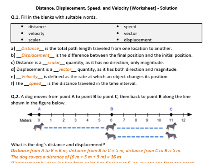 Velocity acceleration displacement