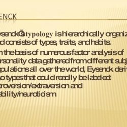 Eysenck hierarchial