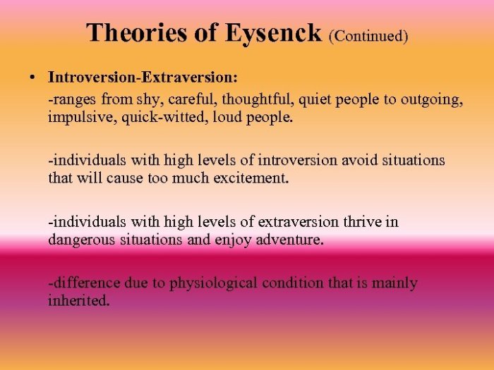 Representation conceptions eysenck publications