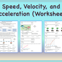 Distance displacement speed and velocity worksheet